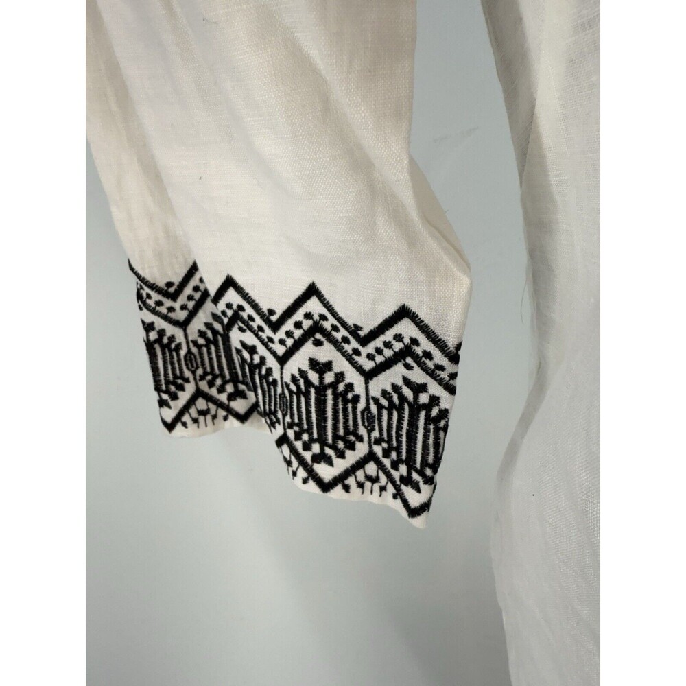 NEW SHELL LINEN DONNA MORGAN Women's Sheath Dress with Embroidery - Picture 8 of 16